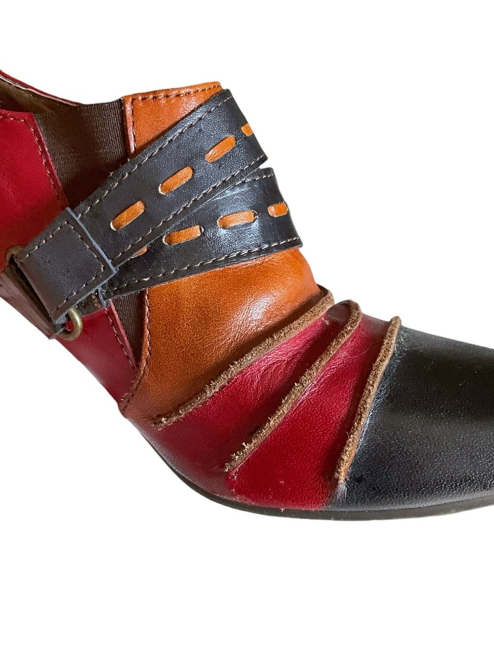 Spring Step (L'Artiste) Wondrous Ankle Booties Shoes Leather Heels Sz 39 / 8.5 - Picture 8 of 14